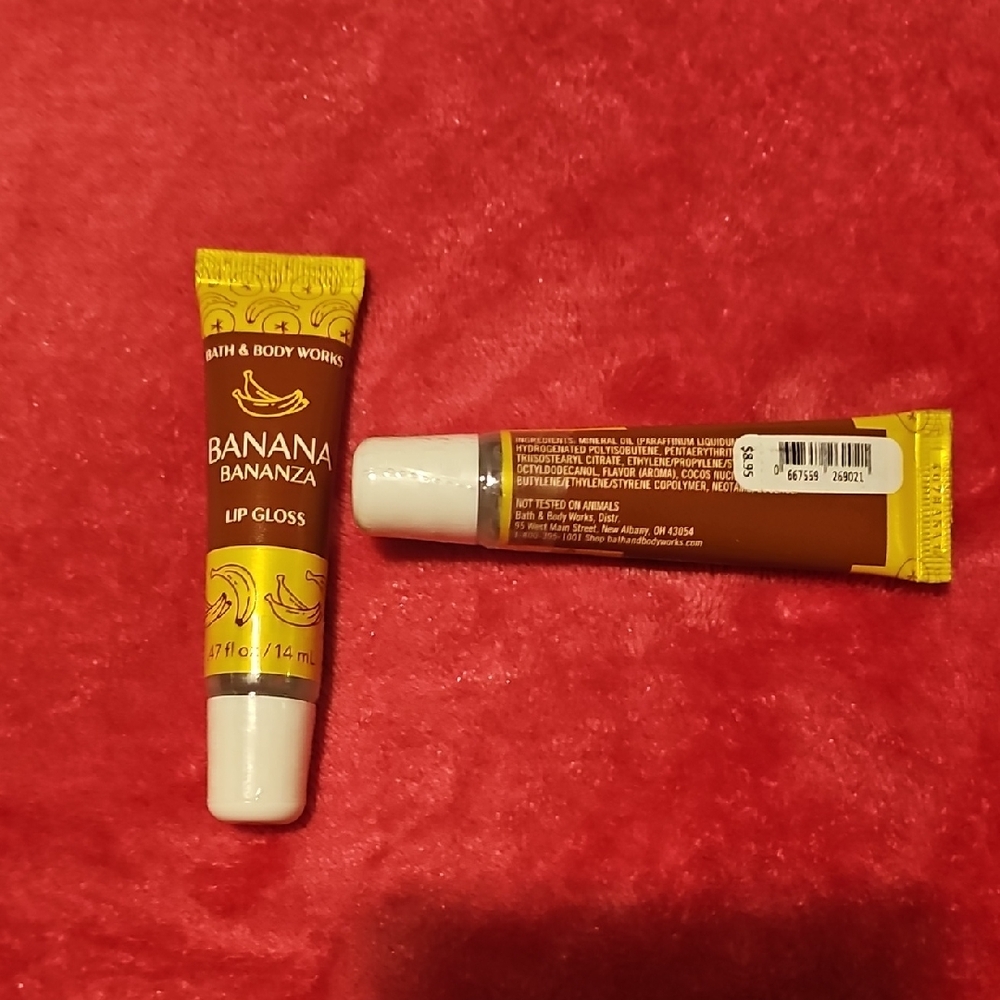 Bath & Body Works Banana Bananza Lip Gloss - Rich Brown